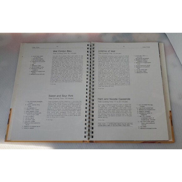 Kenmore Microwave Cooking Recipes Vintage 1981 Spiral Cookbook by Sears 1980s - Picture 10 of 16